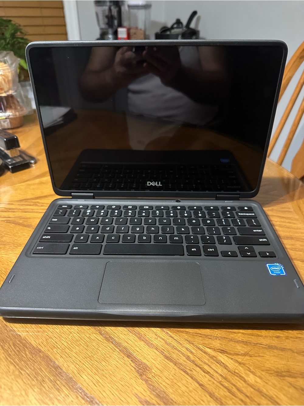 Dell Laptop in Black and Silver - Compact 11" Clamshell